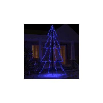 Brad Craciun conic 360 LED-uri, 143x250 cm, interior & exterior